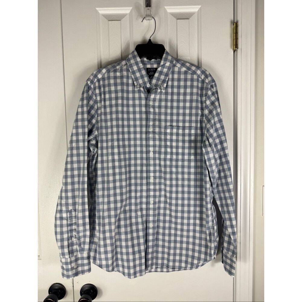 NWT J Crew Men’s Flex Washed Classic Button Front Shirt Size M